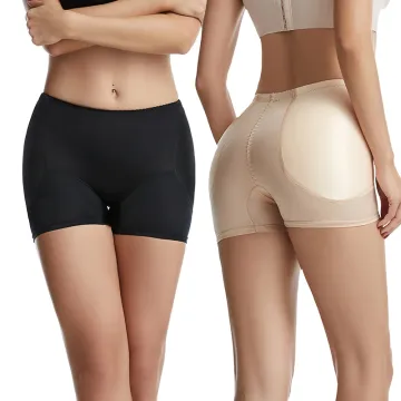 Women Plus Size Underwear: Slimming Tummy Control Body Shaper with Padded Push-Up Panties