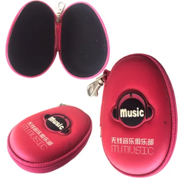 Custom EVA Foam Earphone EVA Case with Rubber Logo