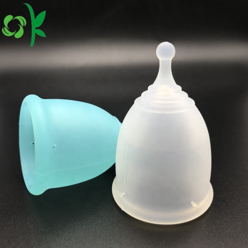 Ekologiczne silikonowe kubki menstruacyjne wielokrotnego użytku dla kobiet