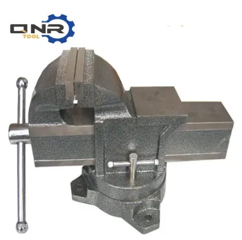 D1-VSH4B Heavy Duty Shop Vise with Pipe Jaws and Swivel Base