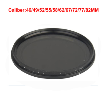 High quality universal camera lens adjustable nd filter