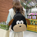 Linda mochila de perro de dibujos animados para niños de primaria