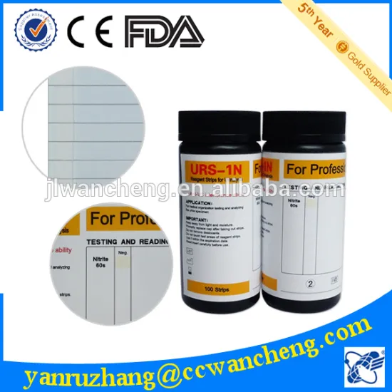 Urine strips test for nitrite URS-1N FDA, CE approved
