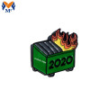 Metal Custom Logo Dumpster Fire Emaljel Pin