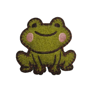 Lencana bersulam kain imej haiwan