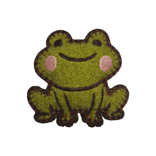 Lencana bersulam kain imej haiwan