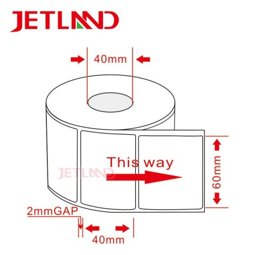 Weighing Scale Thermal Label 60mm X 40mm, High Quality Weighing Scale