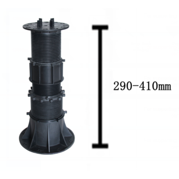 Adjustable Decking Support Joist Pedestals: 290-410mm Raisers for Elevating and Leveling Outdoor Patios and Decks