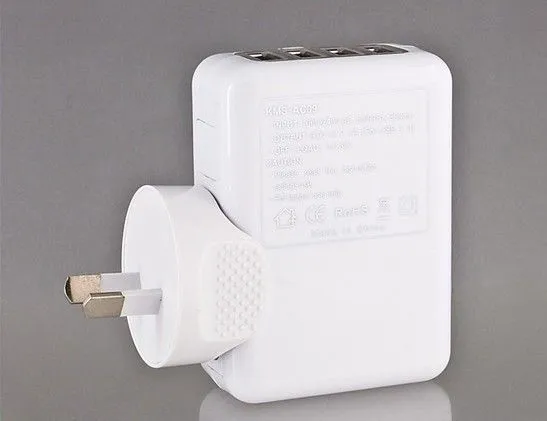 Au Plug Laptop Keyboard 240v Charger With Quad Usb Ports For Apple Products