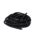 Spiral wrapping band SWB-08 diameter 8mm About 13M Length Black White Cable casing Cable Sleeves Winding pipe Spiral Wrapping