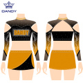 Hot sale cheerleading uniforms with Rhinestones