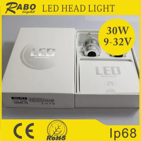 2015 Newest led motorcycle headlight bulb, DC12-24V five colors 3000LM H4 led headlight bulb for motorcycles, CE RHOS approval