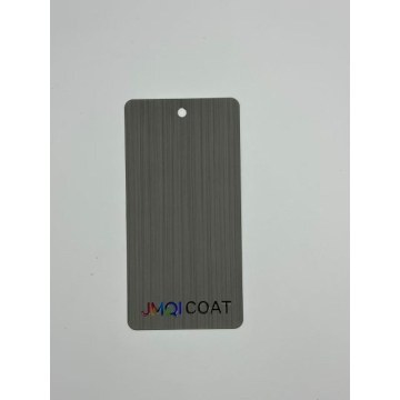 Темно-серое порошковое покрытие с переносом текстуры древесины