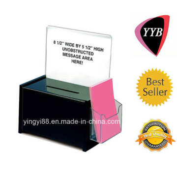 Top Quality Acrylic Donation Collection Box (YYB-0128)