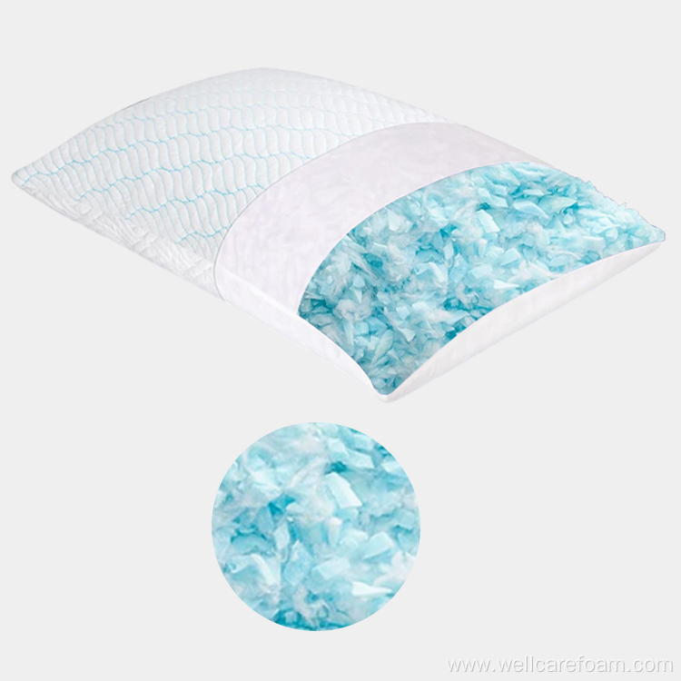 Custom fabric Gel granule memory foam pillow