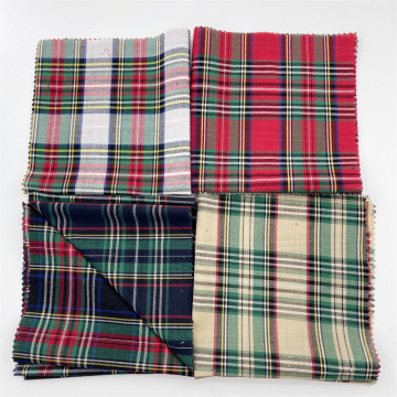 Lot Stock Wholesale: High-Quality 100% Cotton Plaid Fabric for School Uniforms