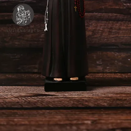 7-inch Fray Leopoldo Statue: A Resin Sculpture, Religious Gift & Decorative Figurine on Base
