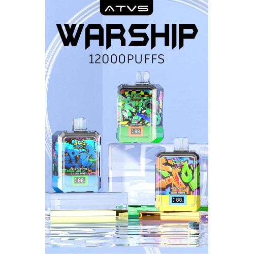 ATVS Warship12000 Puffs Vape jetable avec écran d&#39;affichage