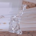 Decoraciones de cristal transparente Adorno de ciervo