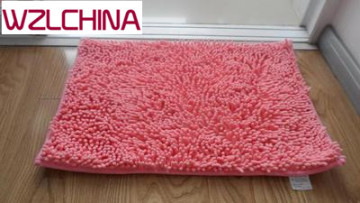 2016 Azo free good quality popular sell water absorb indoor bathroom chenille mat