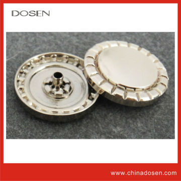 2014 bright gold tone custom metal snap button, china manufacturer wholesale snap button