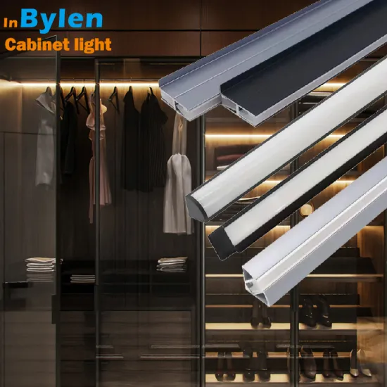 Silver White Black Aluminum Furniture Display Wardrobe Cabinet with LED Light