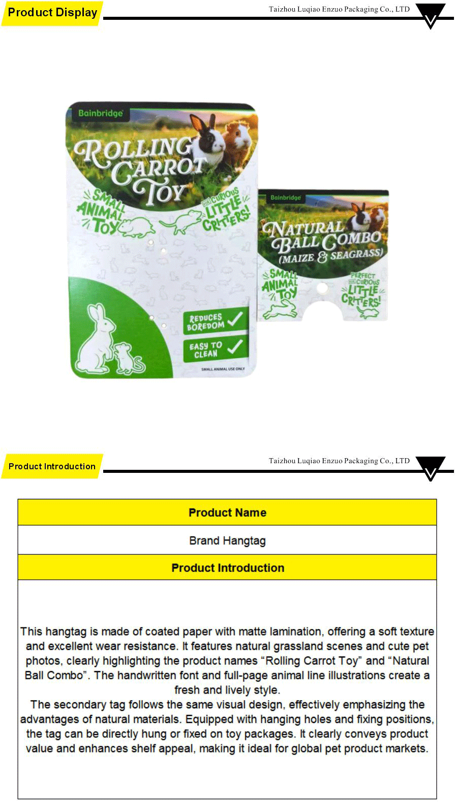 Brand Hangtag Design