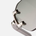 Diamond Cut Rimless Sunglasses