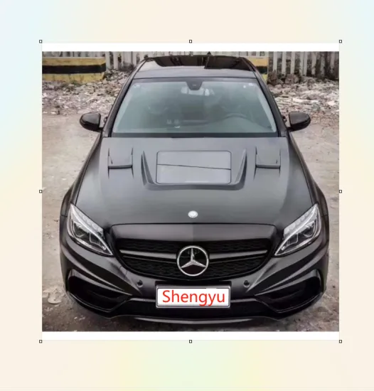 Transparent Engine Cover Accessories for Mercedes-Benz C Class W205 (2015-2018) - Refit Install Facelift Hood