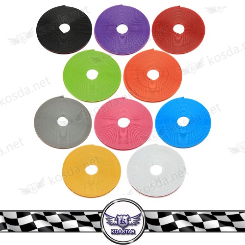 Wheel Hub Tire Plastic Strip Edge Protector,Trim Hub Wheel Stickers strip