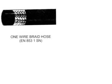 One wire braid hose