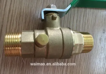 1/2''-1''male thread NPT water Brass ball valves with Drain