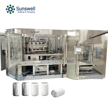 Automatic small plant beer can filling line machine