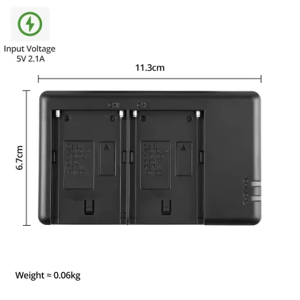 DBLL M+C LCD Dual USB Battery Charger Kit for Sony FW50