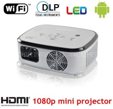 Manual Led Mini Projector 180 Inch 1000 Ansi Lumen , 20000 Hours