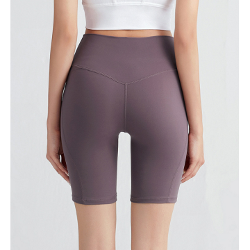 Short de yoga taille haute pour femmes