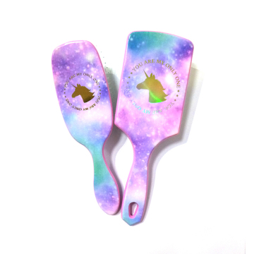 Customized Private Label Detangling Kids Hair Brush with Paddle Design