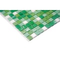 Acid and alkali resistant glass mosaic