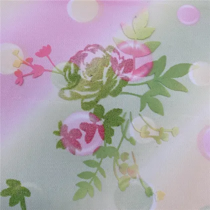 Rainbow Tulle with Offset Flowers for Girl Skirt