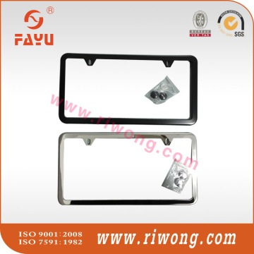 SS304 steel license plate frames