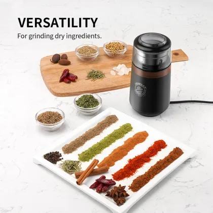Customizable Stainless Steel Electric Coffee Grinder - 24000 R/m 150W