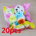 New 20Pcs Squishy Cake Panda Ice Cream Donut Keychain Slow Rising Squishy Toys Squishy Food Phone Strap