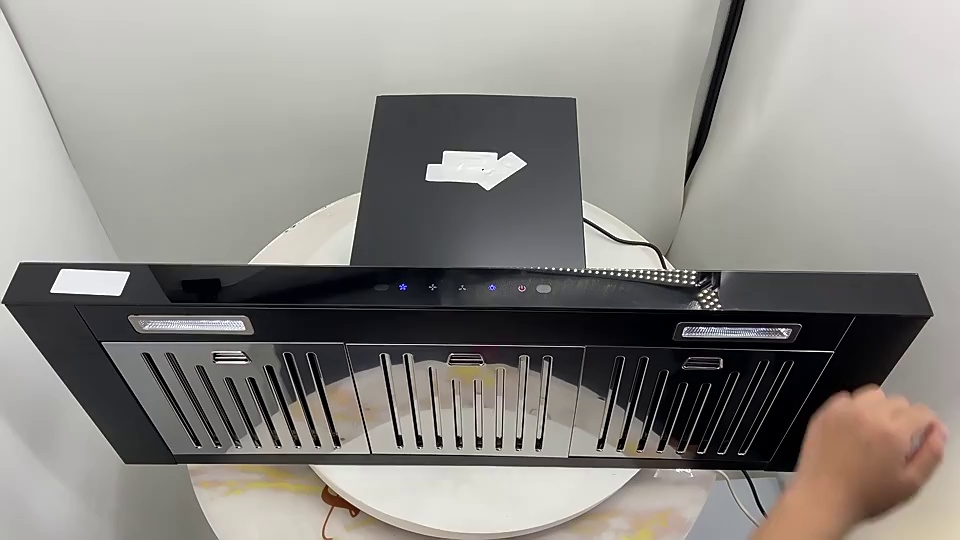 90cm Household T-shape Range Hood Kitchen Exhaust Cooker Hood Kitchen Appliances Smoke Extractor Hood