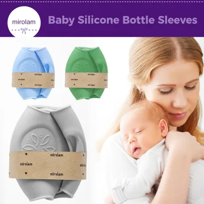 Anti-Breakage Silicone Sleeves for Avent Natural Glass Baby Bottles