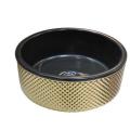 Inside Glossy Black Glazed Outside Rose Gold Washbasin