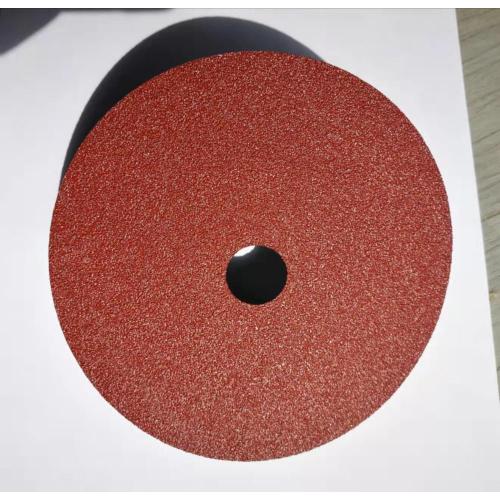 Aluminum oxide fiber disc polishing and finishing