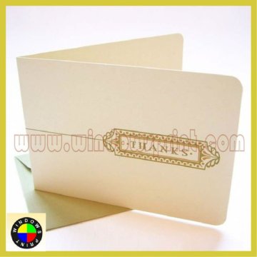Thank You Paper Card With Envelope