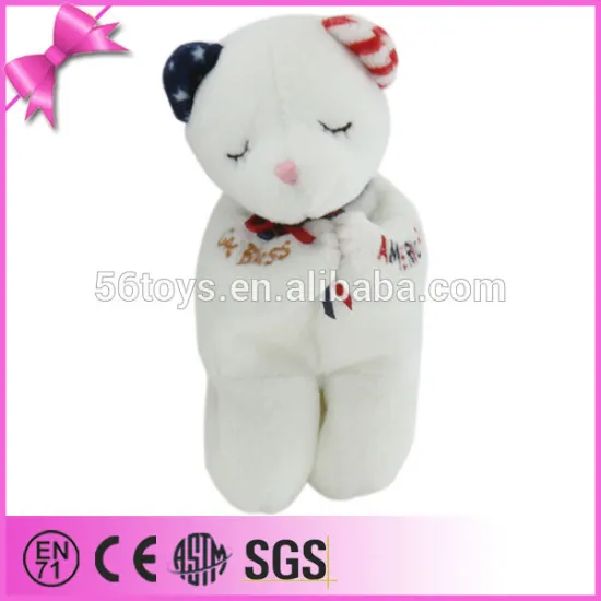 china wholesale cheap mini plush polar bear plush gummy bear