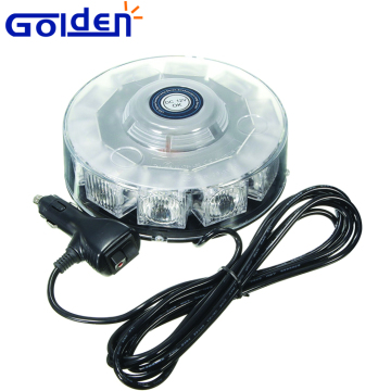 Car roof magnetic mount Low profile strobe rotating led warning round beacon light