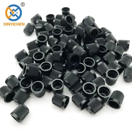 Universal Black Plastic Tire Valve Stem Caps - Tire Valve Covers